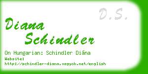 diana schindler business card